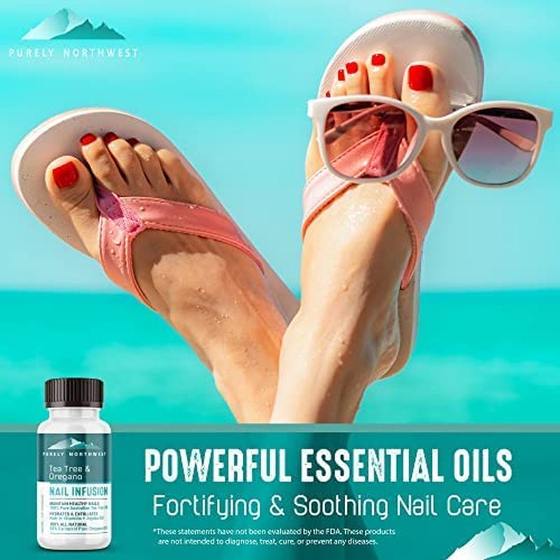 Purely Northwest-Tea Tree Oil Foot Soak & Nail Repair Oil Set- for Damaged Nails, Athletes Foot, Smelly Feet and Foot Callus - Made in the USA Health & Beauty > Personal Care > Foot Care Purely Northwest   