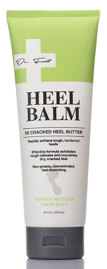 Dr. Foot Cracked Heel Moisturizer Foot Cream Skincare Lotion. Moisturizing Skin Care Lotion W/ Shea Butter & Lactic Acid Helps Heal Cracked Heels, Dry Skin on Feet, & Soften Calluses, Large 8 Fl Oz Health & Beauty > Personal Care > Foot Care Dr. Foot Cracked Heel Butter Balm 8 Fl Oz (Pack of 1) 