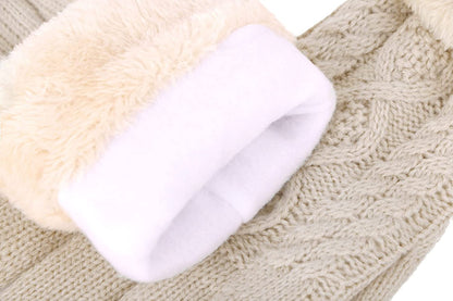 Simplicity Womens 3 Fingers Touchscreen Cable Knit Winter Gloves Apparel & Accessories > Clothing Accessories > Gloves & Mittens Simplicity   
