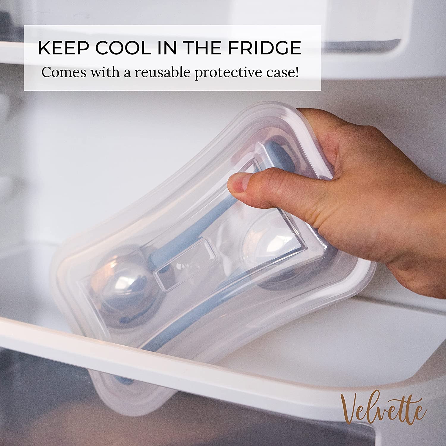 Velvette Ice Globes for Face. Unbreakable Stainless Steel Metal Cryo Sticks for Face Massage. Cooling Ice Roller Massager Face Massage Tools for Depuffing Eyes. (2) Ice Facial Wands with Storage Case Health & Beauty > Personal Care > Cosmetics > Cosmetic Tools > Skin Care Tools Velvette   