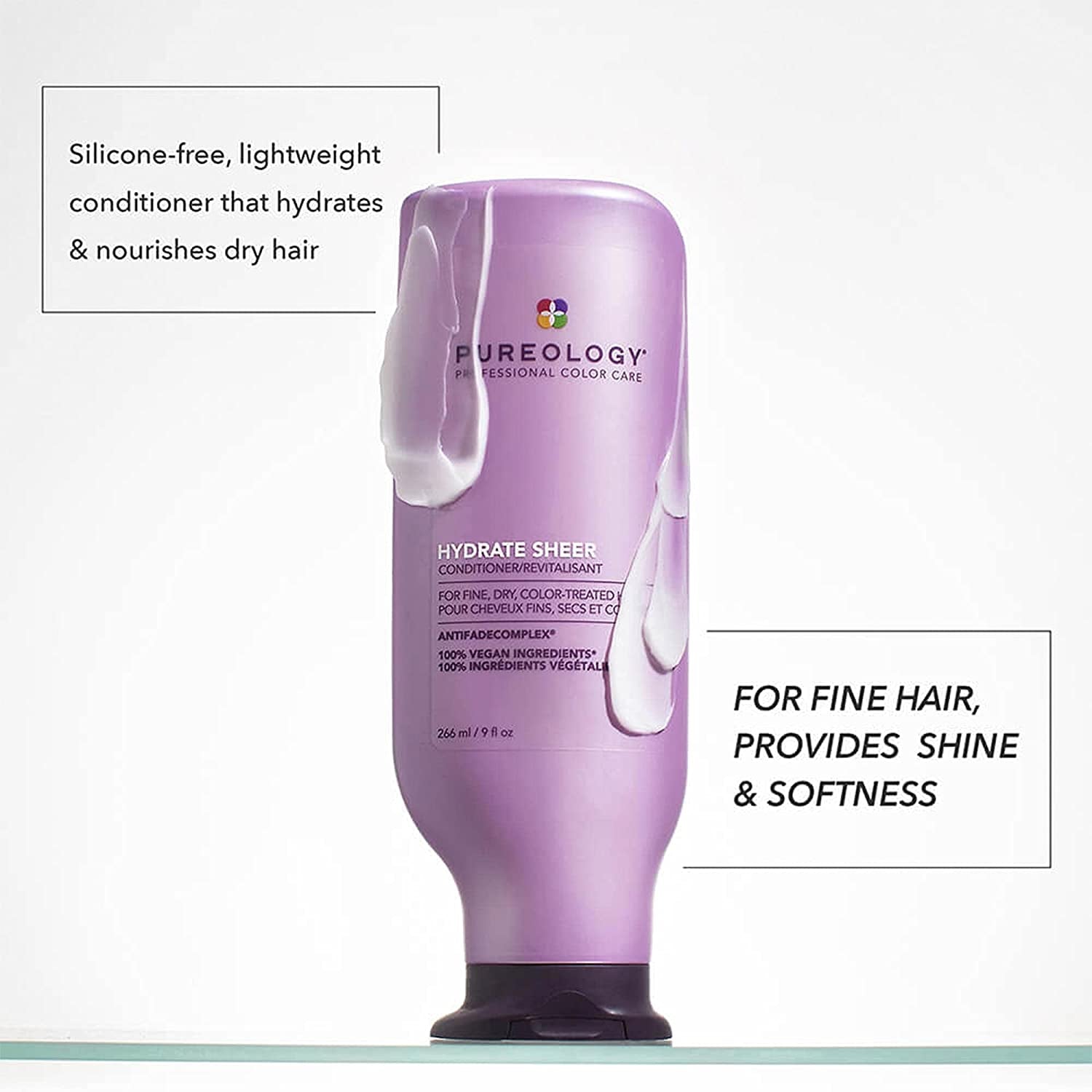 Pureology Hydrate Sheer Nourishing Conditioner | for Fine, Dry Color Treated Hair | Sulfate-Free | Vegan Health & Beauty > Personal Care > Hair Care Pureology   