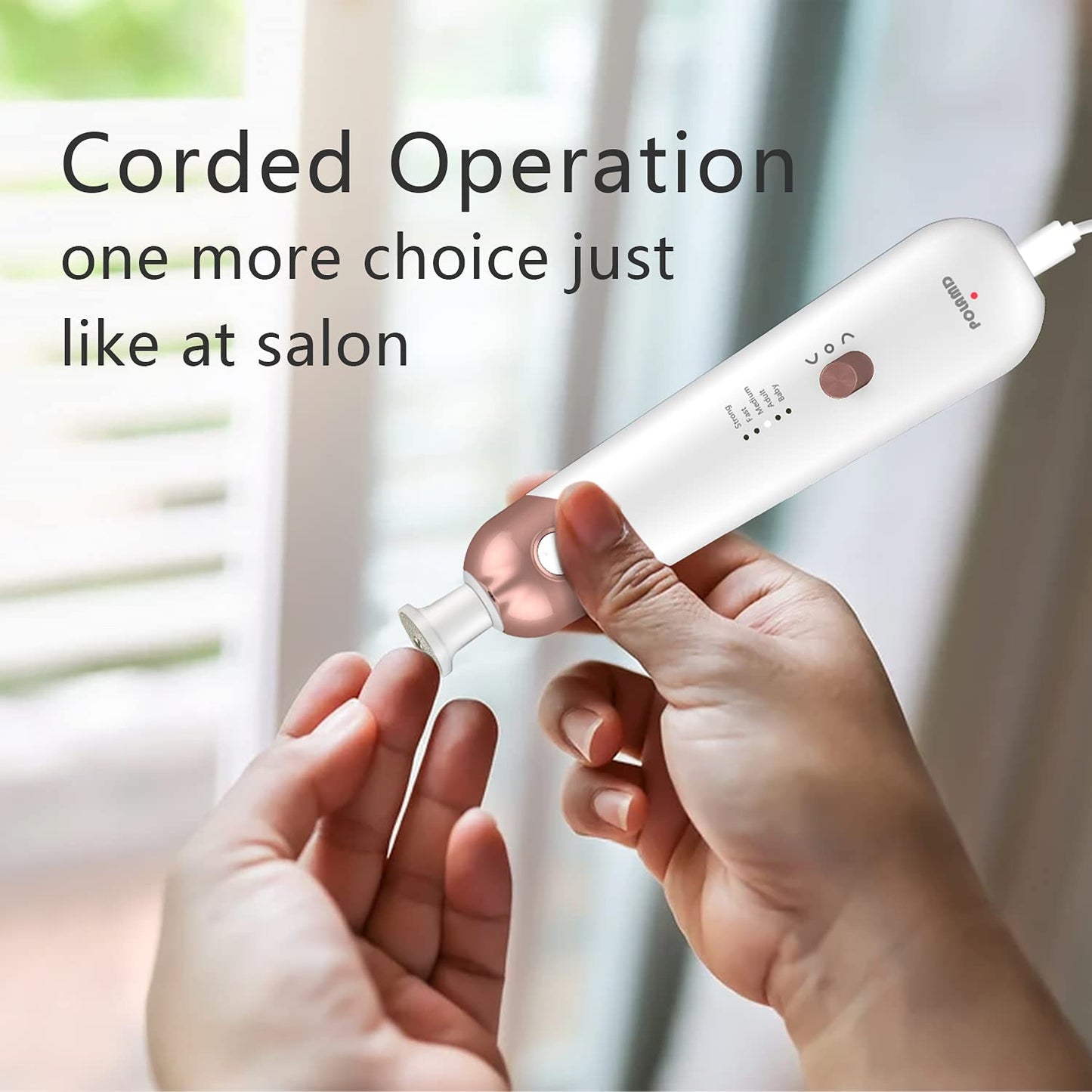 Professional Manicure Pedicure Kit, Electric Nail File Set, Cordless Electric Nail Drill Machine, 5 Speeds Hand Foot Care Tool for Nail Grind Trim Polish Health & Beauty > Personal Care > Foot Care POLAMD   