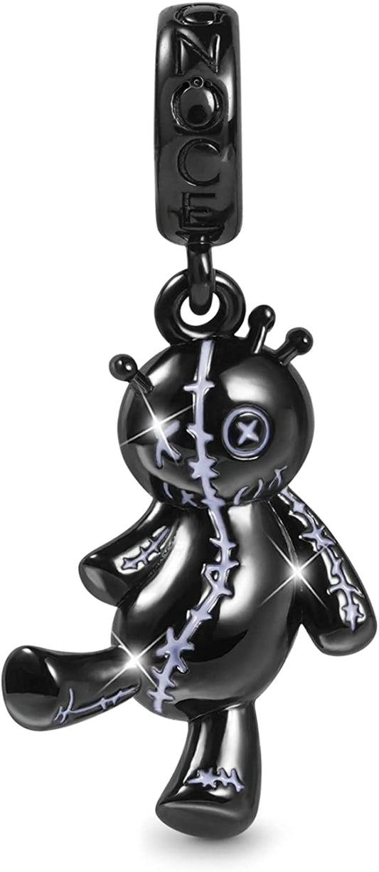 GNOCE Voodoo Doll Pendant Charm 925 Sterling Silver Dangle Bead Charms for Women Bracelet/Necklace Halloween Gifts for Girls Wife Daughter Apparel & Accessories > Jewelry > Bracelets GNOCE color-5  