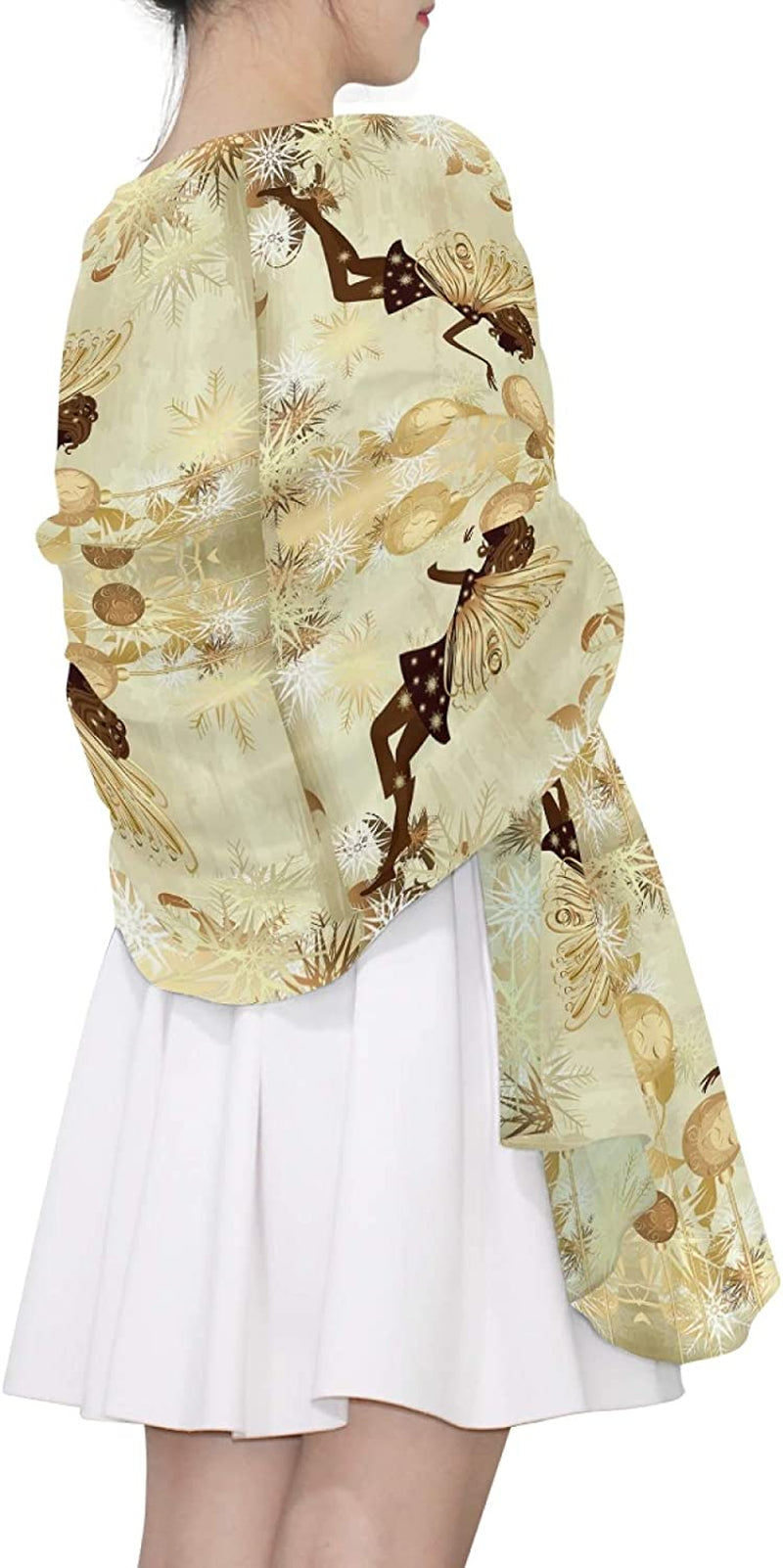Women Long Silk Scarf, Satin Shawl Chiffon Large Stole Headscarf Sunscreen Wrap Apparel & Accessories > Clothing Accessories > Scarves & Shawls Oyihfvs   