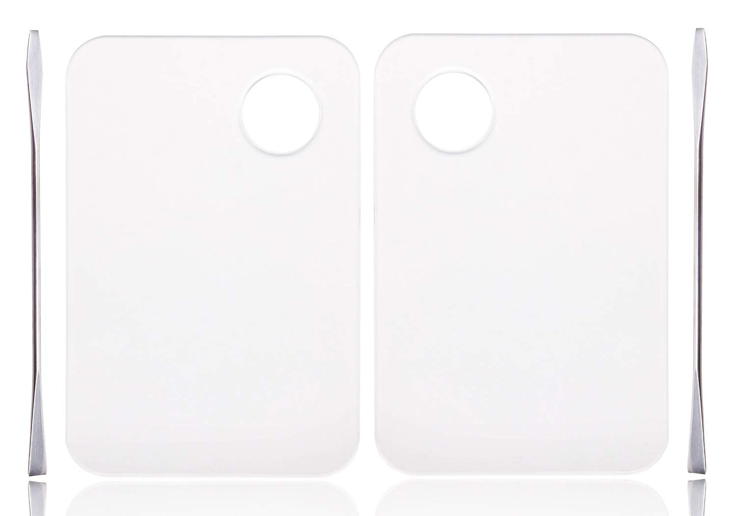 ONLYKXY 2 Pieces Makeup Palette and Spatula, Acrylic Cosmetic Palette, Nail Art Eye Shadow Lipsticks Mixing Makeup Tools Health & Beauty > Personal Care > Cosmetics > Cosmetic Tools > Makeup Tools ONLYKXY   