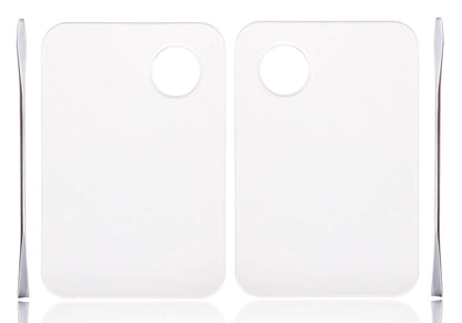 ONLYKXY 2 Pieces Makeup Palette and Spatula, Acrylic Cosmetic Palette, Nail Art Eye Shadow Lipsticks Mixing Makeup Tools Health & Beauty > Personal Care > Cosmetics > Cosmetic Tools > Makeup Tools ONLYKXY   