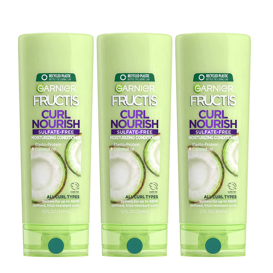 Garnier Hair Care Fructis Triple Nutrition Curl Nourish Conditioner, 12 Fluid Ounce (Packaging May Vary), 3 Count Health & Beauty > Personal Care > Hair Care Garnier Triple Nutrition Curl Nourish 3 Count (Pack of 1) 
