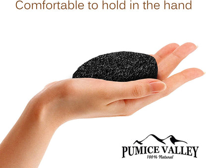 Pumice Stone - Natural Earth Lava Pumice Stone Black - Callus Remover for Feet Heels and Palm - Pedicure Exfoliation Tool - Corn Remover - Dry Dead Skin Scrubber - Health Foot Care Health & Beauty > Personal Care > Foot Care Pumice Valley   