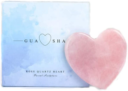 Healing Crystal Rose Quartz Heart Love Massage Tool Natural Gemstone Gua Sha Board Facial Scraping Massager for Face, Eye, Neck Skin Care Massage Health & Beauty > Personal Care > Cosmetics > Cosmetic Tools > Skin Care Tools StoneStory   