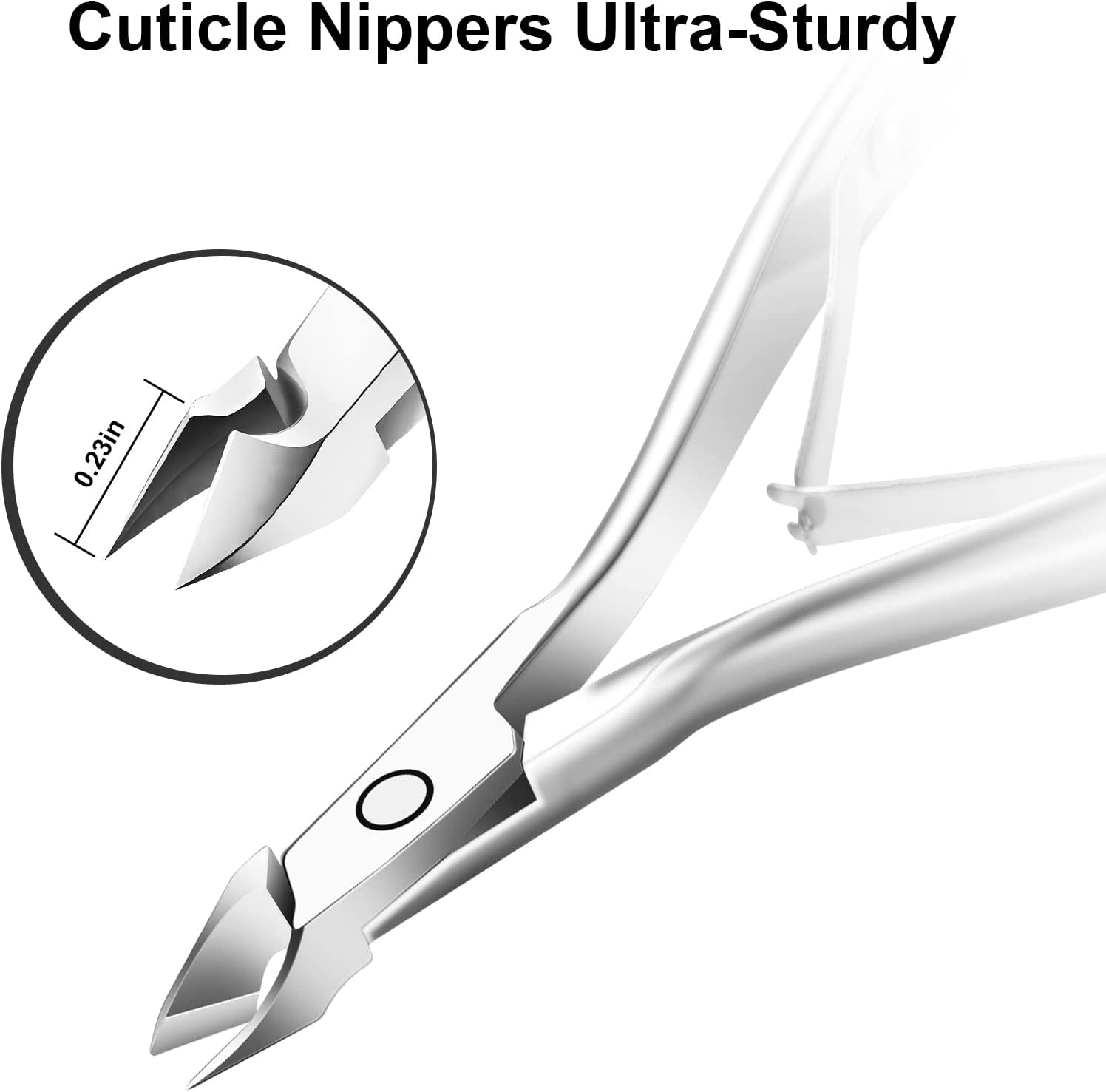 CGBE Nail Cuticle Trimmer & Nano Nail File Professional Cuticle Cutter Stainless Steel Cuticle Nippers with Sharp Blades for Nail Care Pedicure Manicure Nail Tools (Silver) Health & Beauty > Personal Care > Cosmetics > Cosmetic Tools > Nail Tools CGBE   