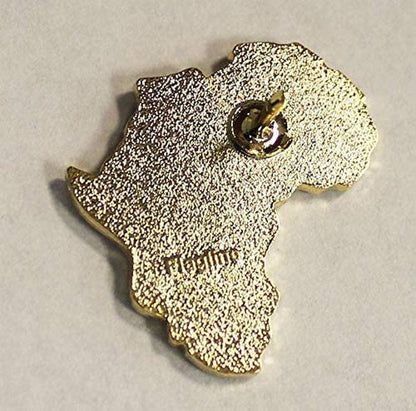 African American (Continent) - Cutout Lapel Pin