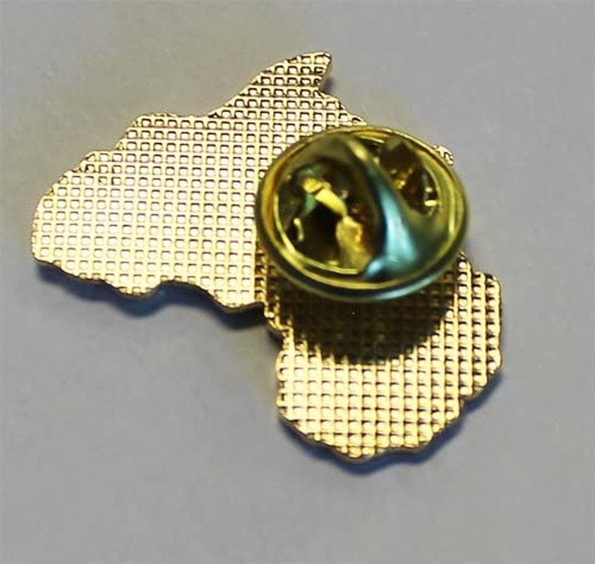 African American (Continent) - Cutout Lapel Pin