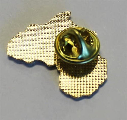 African American (Continent) - Cutout Lapel Pin