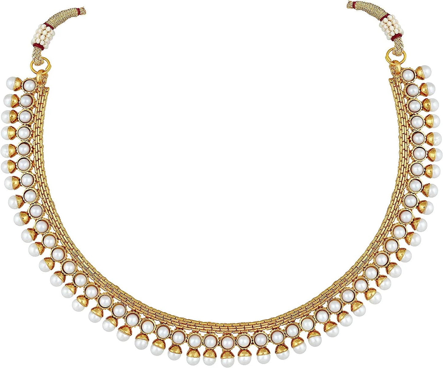 Aheli Bollywood Fashion Faux Stone Wedding Necklace Big Earrings Indian Traditional Ethnic Stylish Wedding Wear Jewelry Set Gift for Women Girls (Pink)