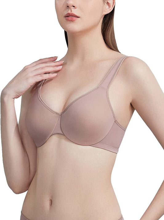 AILIVIN Underwire Women'S Minimizer Full Figure Bras Smooth Full Coverage Seamless Non Padded Cups Bra Warm Taupe / 40C