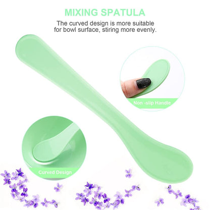 Aivwis Face Mask Mixing Bowl Set, DIY Facemask Mixing Tool Sets, Include Facial Mask Mixing Bowl Stick Spatula Silicone Cream Mask Brushes, Pack of 7 (Green) Health & Beauty > Personal Care > Cosmetics > Cosmetic Tools > Skin Care Tools Aivwis   