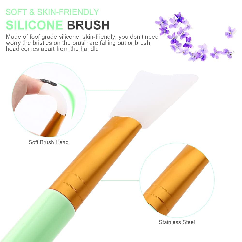 Aivwis Face Mask Mixing Bowl Set, DIY Facemask Mixing Tool Sets, Include Facial Mask Mixing Bowl Stick Spatula Silicone Cream Mask Brushes, Pack of 7 (Green) Health & Beauty > Personal Care > Cosmetics > Cosmetic Tools > Skin Care Tools Aivwis   