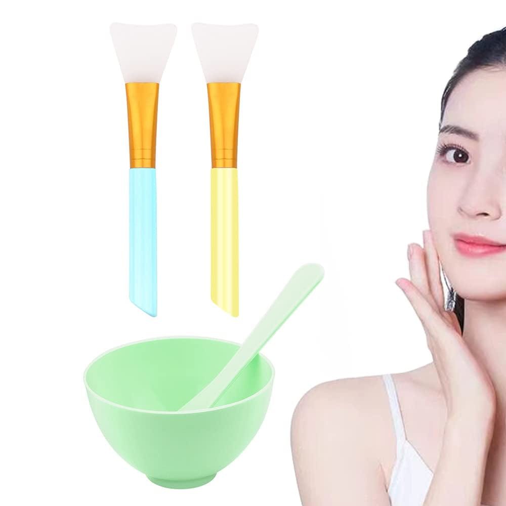 Aivwis Face Mask Mixing Bowl Set, DIY Facemask Mixing Tool Sets, Include Facial Mask Mixing Bowl Stick Spatula Silicone Cream Mask Brushes, Pack of 7 (Green) Health & Beauty > Personal Care > Cosmetics > Cosmetic Tools > Skin Care Tools Aivwis   