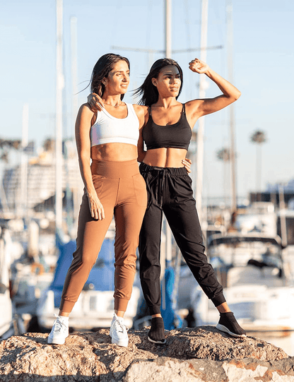 AJISAI Women'S Joggers Pants Drawstring Running Sweatpants with Pockets Lounge Wear Apparel & Accessories > Clothing > Activewear Kylie Max   