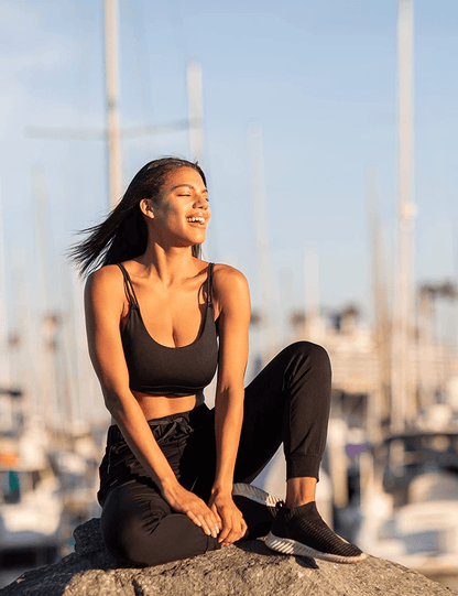 AJISAI Women'S Joggers Pants Drawstring Running Sweatpants with Pockets Lounge Wear Apparel & Accessories > Clothing > Activewear Kylie Max   