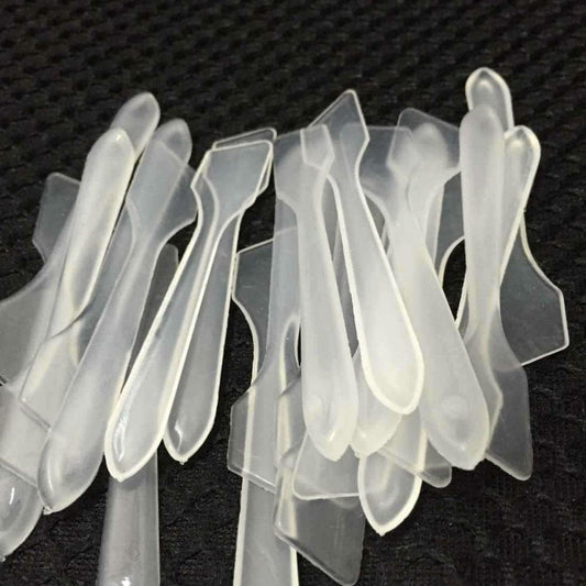 AKOAK 100 Pcs DIY Plastic Facial Face Stick Cream Mixing Spatulas Spoon Makeup Cosmetic Make up Tools Health & Beauty > Personal Care > Cosmetics > Cosmetic Tools > Makeup Tools AKOAK   