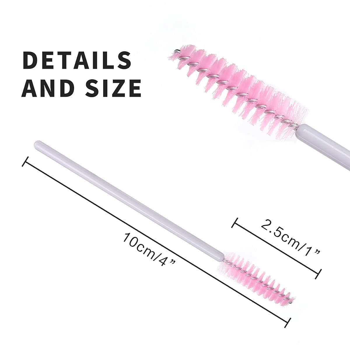 Akstore 200 PCS Disposable Eyelash Brushes Mascara Wands Eye Lash Eyebrow Applicator Cosmetic Makeup Brush Tool Kits (White-Pink) Health & Beauty > Personal Care > Cosmetics > Cosmetic Tools > Makeup Tools Akstore   