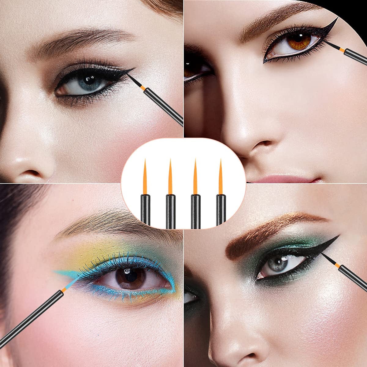 Akstore 200 PCS Disposable Eyeliner Brush Mascara Brushes Eye Wands Applicator Makeup Brush Tool Kits (Black-200Pcs) Health & Beauty > Personal Care > Cosmetics > Cosmetic Tools > Makeup Tools Akstore   