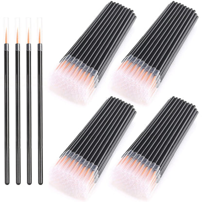 Akstore 200 PCS Disposable Eyeliner Brush Mascara Brushes Eye Wands Applicator Makeup Brush Tool Kits (Black-200Pcs) Health & Beauty > Personal Care > Cosmetics > Cosmetic Tools > Makeup Tools Akstore Black-100PCS  