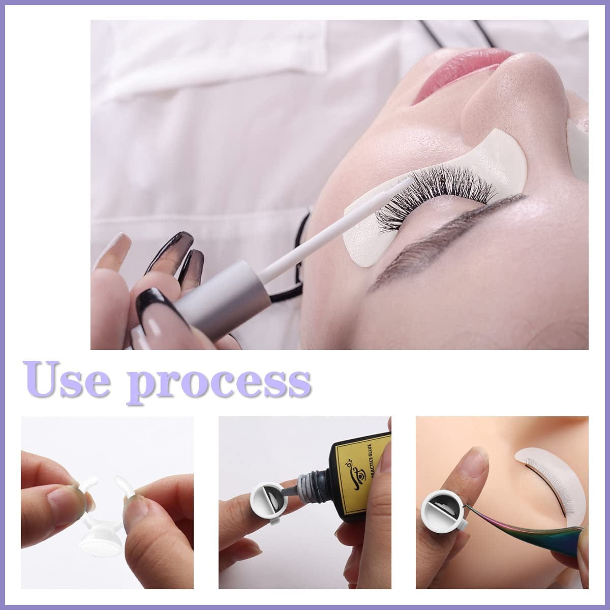Akstore 200PCS Disposable Makeup Glue Rings Plastic Nail Art Tattoo Glue Rings Holder Eyelash Extension Rings Adhesive Pigment Holders Finger Hand Beauty Tools (Seperated) Health & Beauty > Personal Care > Cosmetics > Cosmetic Tools > Makeup Tools Akstore   