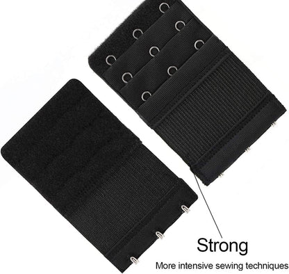 Akstore 6 Pieces Women'S Soft Comfortable Elastic Bra Extenders Bra Extension Strap 3 Hook 3 Row Lady'S Bra Extender Bra Band