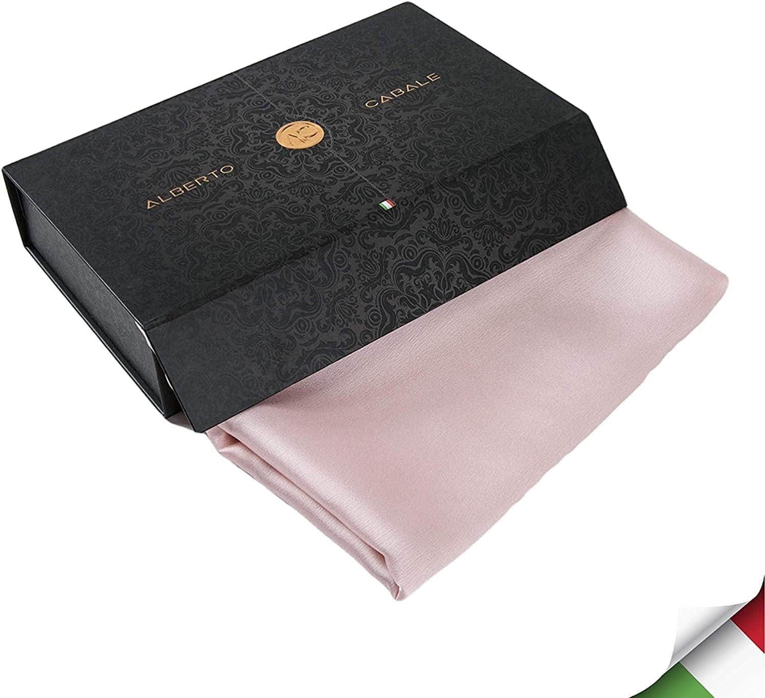 ALBERTO CABALE Silk Scarf Women Anti-Allergy Fashion Elegant Floral Shawl Gift for Ladies Apparel & Accessories > Clothing Accessories > Scarves & Shawls Generic   