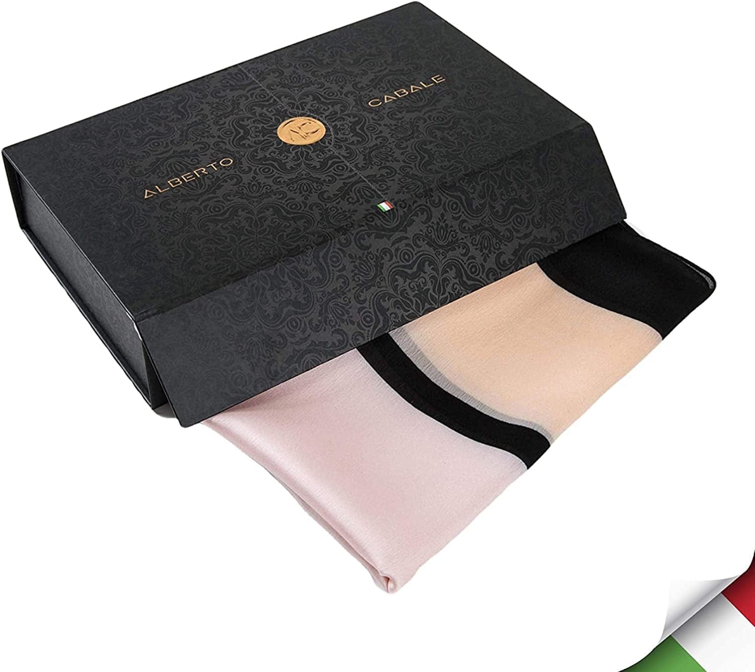 ALBERTO CABALE Silk Scarf Women Anti-Allergy Fashion Elegant Floral Shawl Gift for Ladies Apparel & Accessories > Clothing Accessories > Scarves & Shawls Generic   