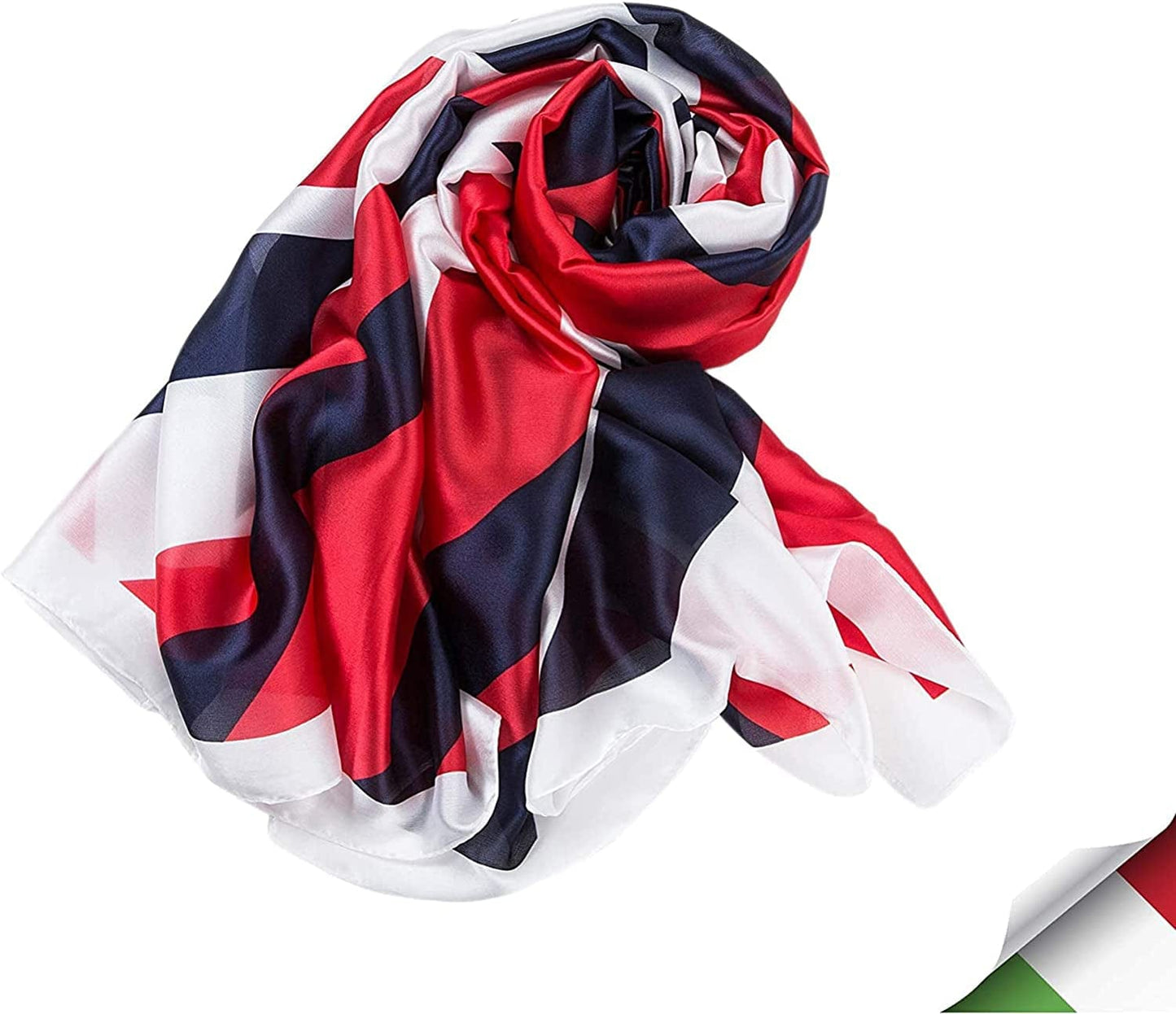 ALBERTO CABALE Silk Scarf Women Anti-Allergy Fashion Elegant Floral Shawl Gift for Ladies Apparel & Accessories > Clothing Accessories > Scarves & Shawls Generic   