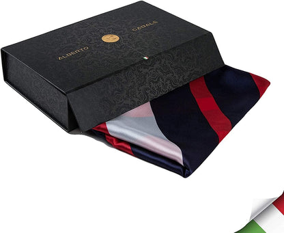 ALBERTO CABALE Silk Scarf Women Anti-Allergy Fashion Elegant Floral Shawl Gift for Ladies Apparel & Accessories > Clothing Accessories > Scarves & Shawls Generic   