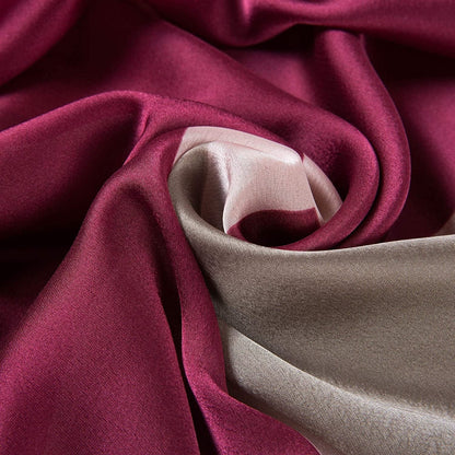 ALBERTO CABALE Silk Scarf Women Anti-Allergy Fashion Elegant Floral Shawl Gift for Ladies (Burgundy Pink), One Size Apparel & Accessories > Clothing Accessories > Scarves & Shawls Generic   