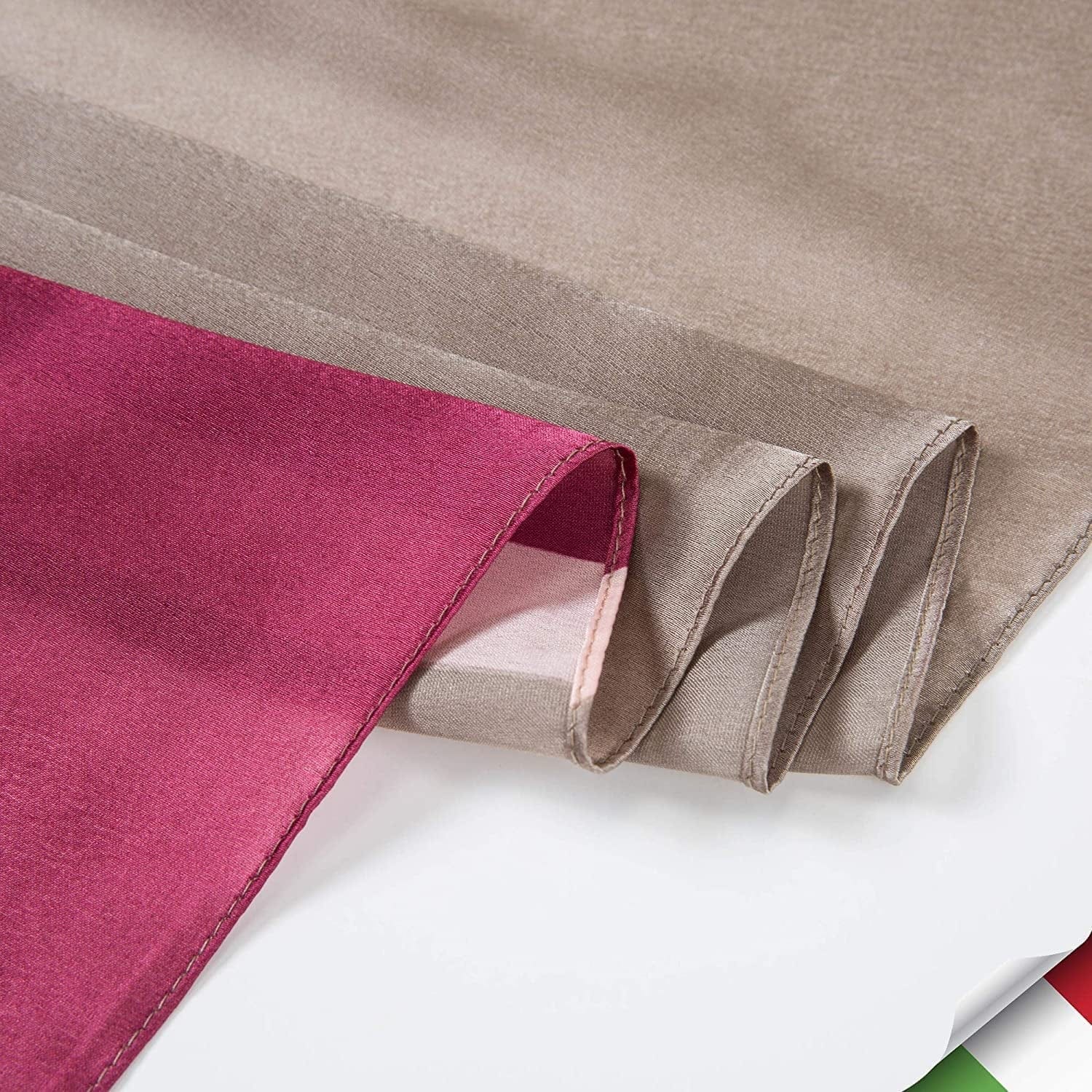 ALBERTO CABALE Silk Scarf Women Anti-Allergy Fashion Elegant Floral Shawl Gift for Ladies (Burgundy Pink), One Size Apparel & Accessories > Clothing Accessories > Scarves & Shawls Generic   