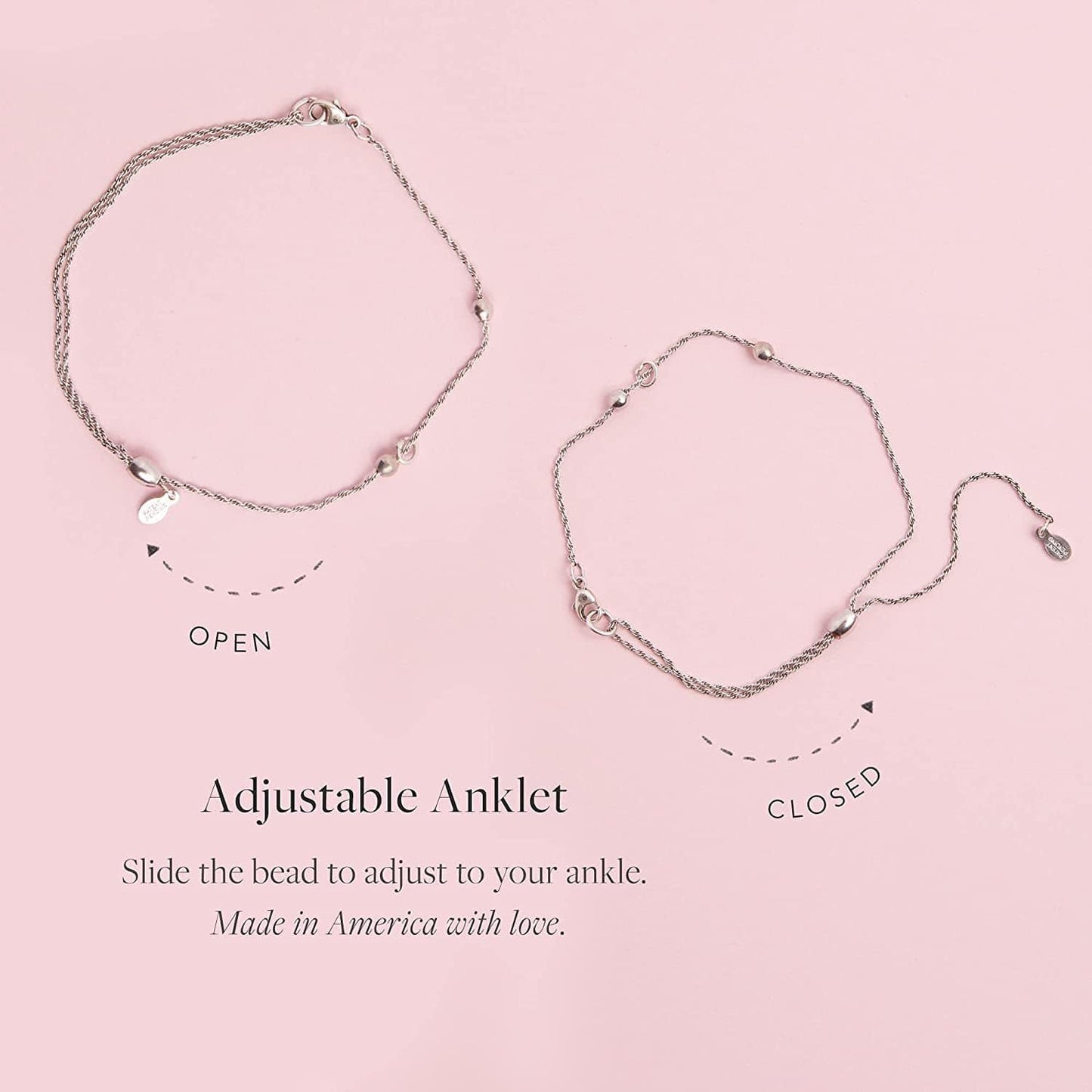 Alex and Ani Adjustable Anklet for Women, Summer Charm, 11.5 In Apparel & Accessories > Jewelry > Anklets Alex and Ani   