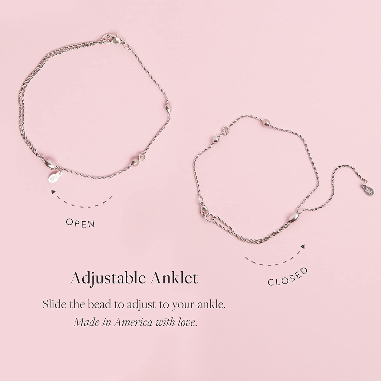 Alex and Ani Adjustable Anklet for Women, Summer Charm, 11.5 In Apparel & Accessories > Jewelry > Anklets Alex and Ani   