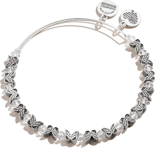 Alex and Ani Angel Wing Beaded Bracelet, Silver, One Size (A20EBAWBEADRS) Apparel & Accessories > Jewelry > Bracelets Alex and Ani   