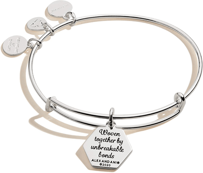 Alex and Ani Because I Love You Expandable Wire Bangle Bracelet for Women, Meaningful Charms, 2 to 3.5 in Arts & Entertainment > Party & Celebration > Gift Giving Alex and Ani   