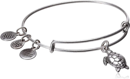 Alex and Ani Charity by Design Turtle Rafaelian Bangle Bracelet Apparel & Accessories > Jewelry > Bracelets Alex and Ani Rafaelian Silver  