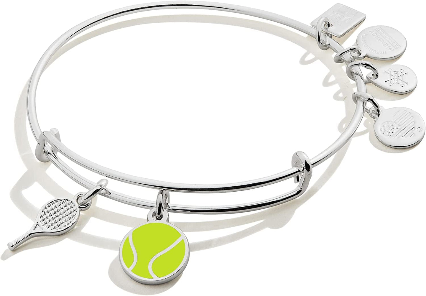 Alex and Ani Collaborations Expandable Bangle for Women, Team USA Duo Charms, Shiny Finish, 2 to 3.5 In Apparel & Accessories > Jewelry > Bracelets Alex and Ani Shiny Silver Finish Tennis 