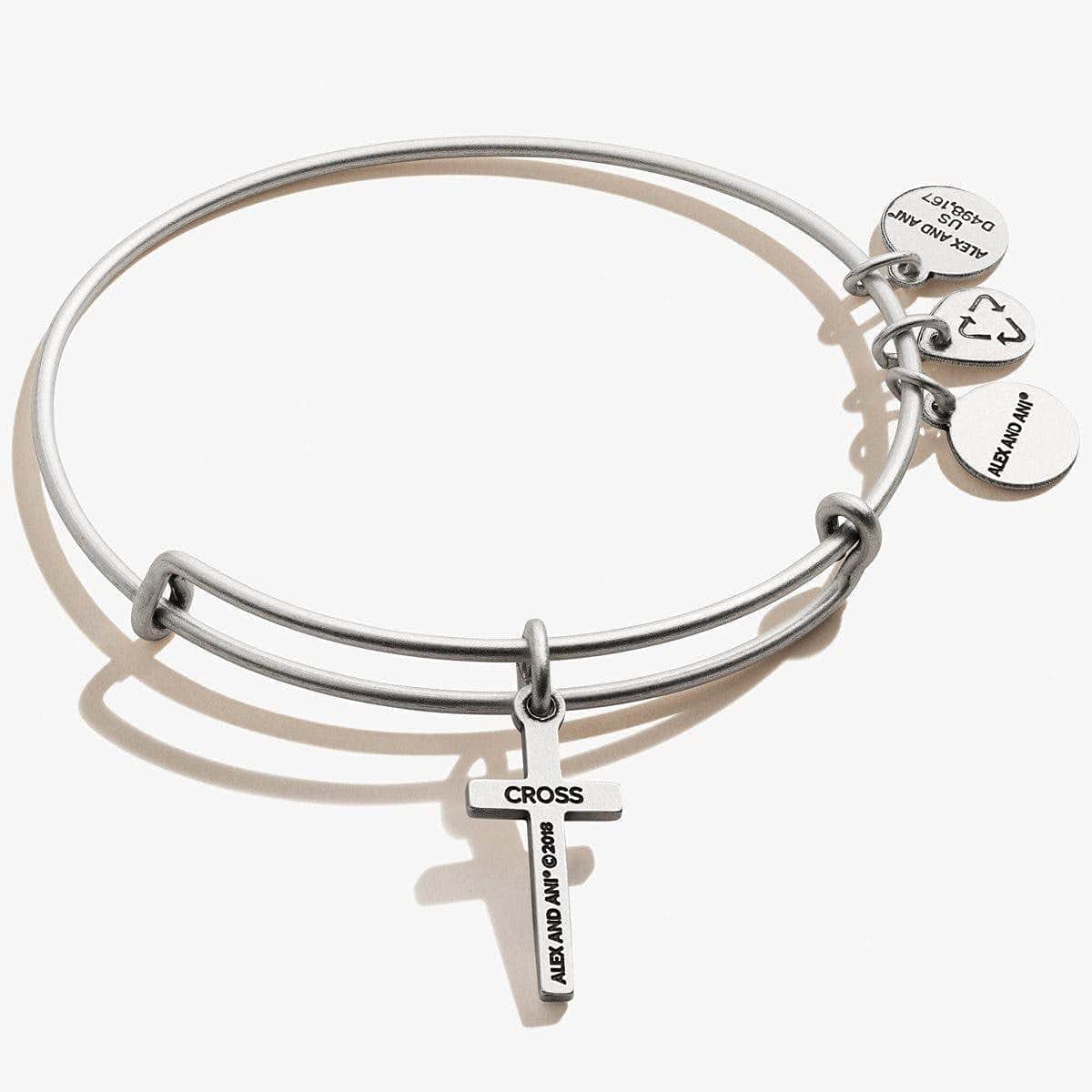 Alex and Ani Divine Guides Women'S Cross Jewelry Set, Matching Necklace and Bangle, Rafaelian Finish Apparel & Accessories > Jewelry > Bracelets Alex and Ani   