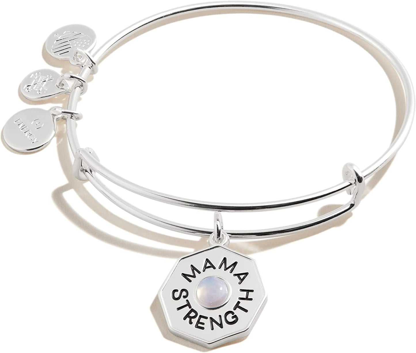 Alex and Ani Mother’S Day Expandable Wire Bangle Bracelet for Women Apparel & Accessories > Jewelry > Bracelets Alex and Ani Shiny Silver Finish Bangle 