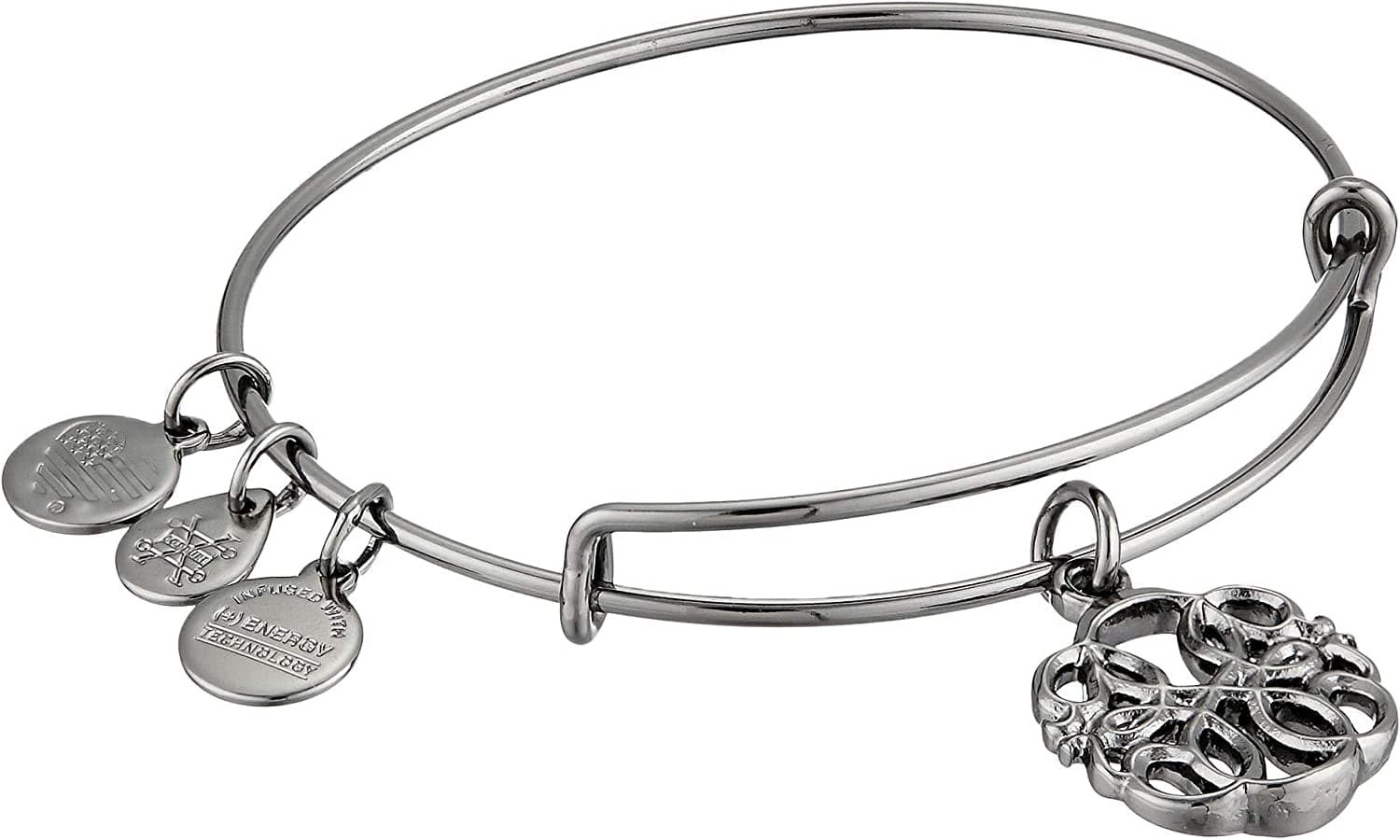 Alex and ANI Path of Life IV Bangle Bracelet Apparel & Accessories > Jewelry > Bracelets Alex and Ani Midnight Silver  