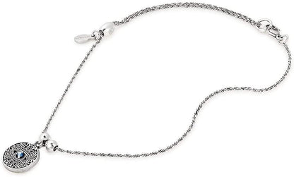 Alex and Ani Path of Symbols Adjustable Anklet for Women, Evil Eye Charm, Rafaelian Finish, 11.5 In Apparel & Accessories > Jewelry > Anklets Alex and Ani Rafaelian Silver Finish  