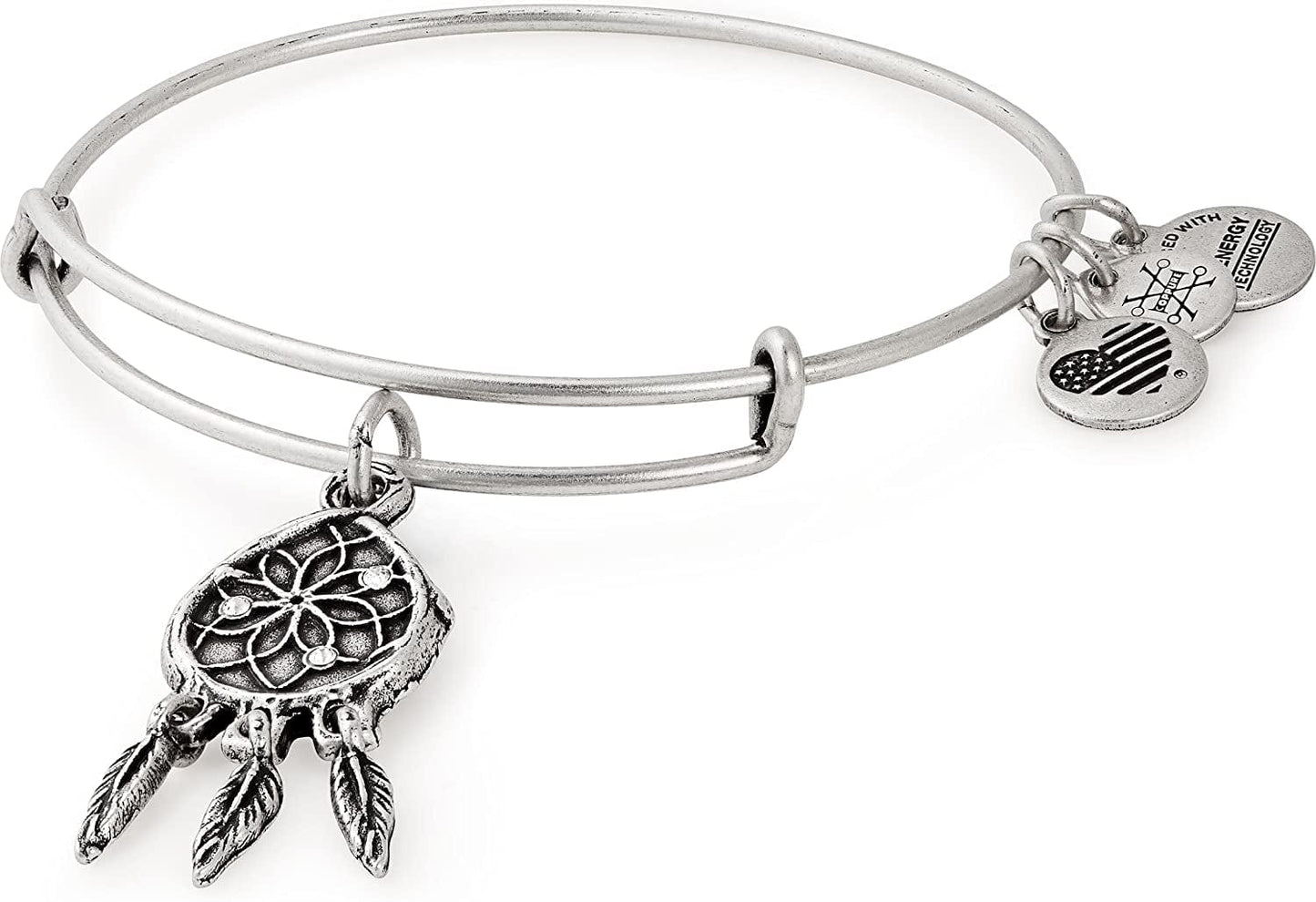 Alex and Ani Path of Symbols Expandable Bangle for Women, Dreamcatcher Charm, Rafaelian Finish, 2 to 3.5 In Apparel & Accessories > Jewelry > Bracelets Alex and Ani   