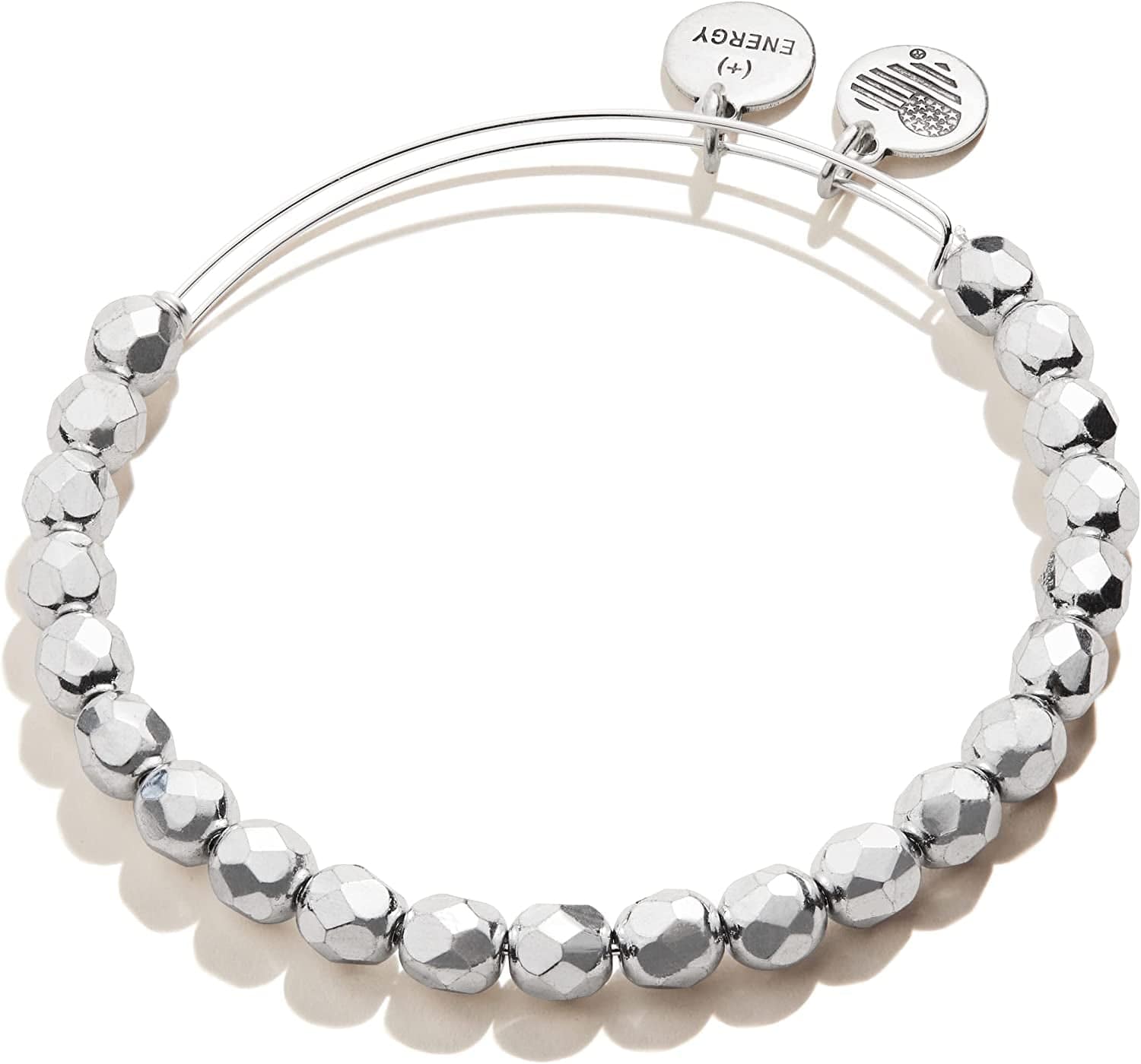 Alex and Ani Solstice Beaded Expandable Bangle for Women, Colored Beads, Shiny Finish, 2 to 3.5 In Apparel & Accessories > Jewelry > Bracelets Alex and Ani Platinum Beads  