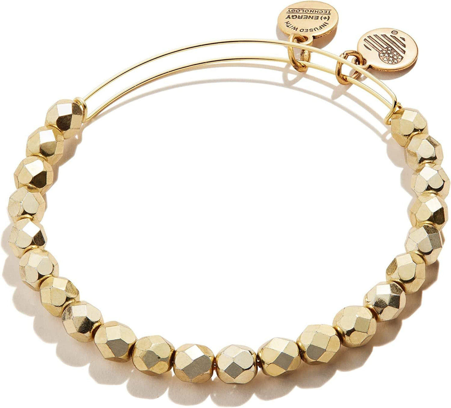 Alex and Ani Solstice Beaded Expandable Bangle for Women, Colored Beads, Shiny Finish, 2 to 3.5 In Apparel & Accessories > Jewelry > Bracelets Alex and Ani Gold Beads  