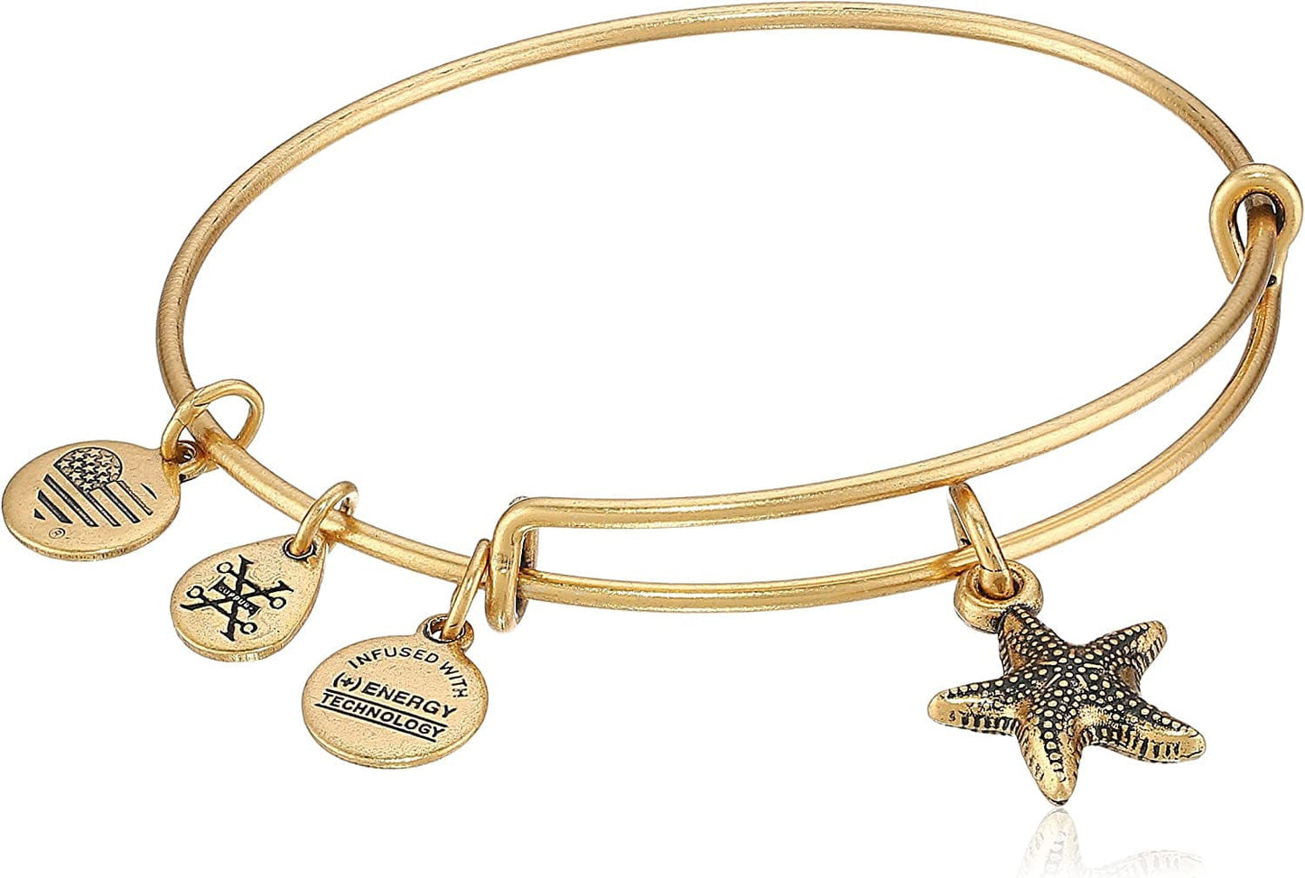 Alex and Ani Starfish II Rafaelian Gold Bangle Bracelet Apparel & Accessories > Jewelry > Bracelets Alex and Ani   